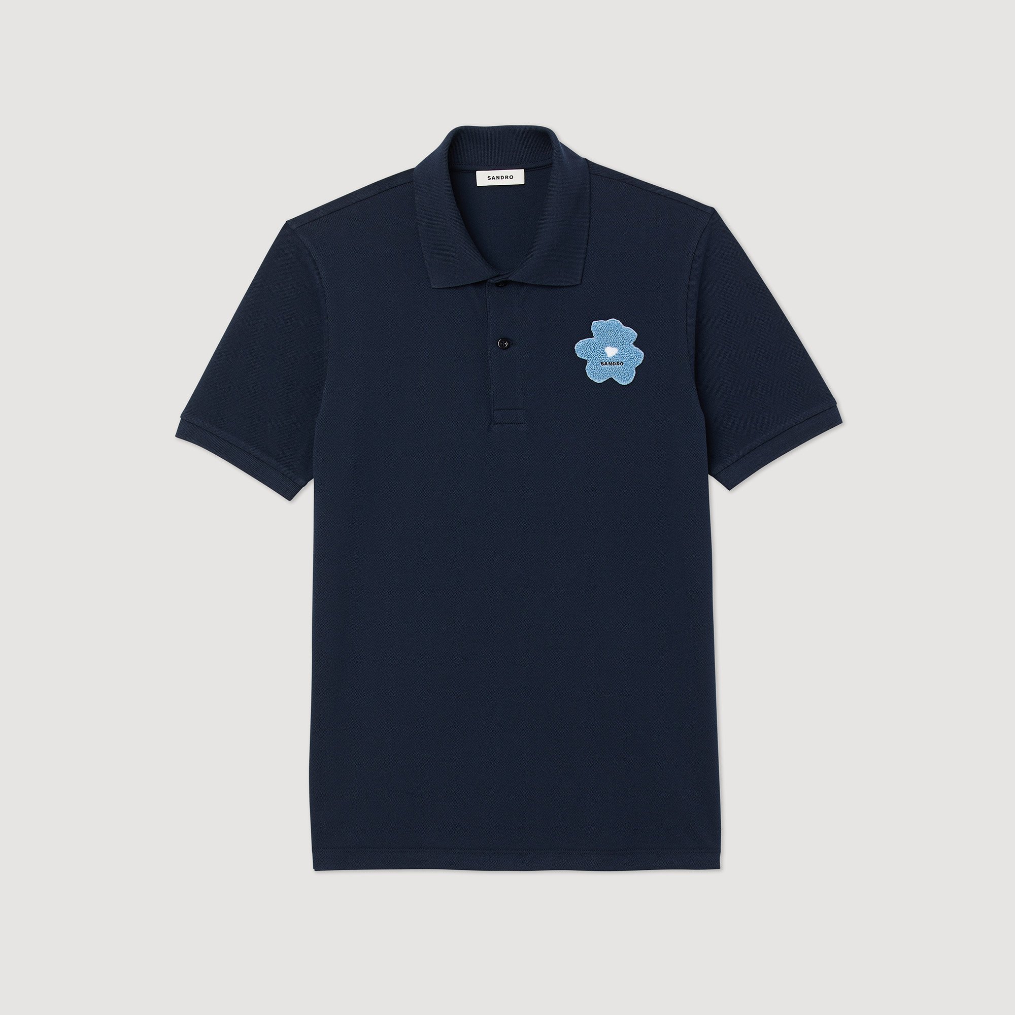 Polo broderie fleur