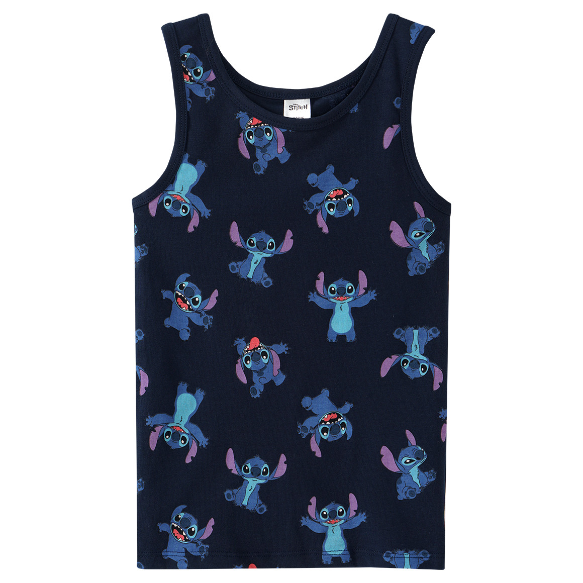 Topolino 2 Disney Stitch Unterhemden im Set dunkelblau / hellblau