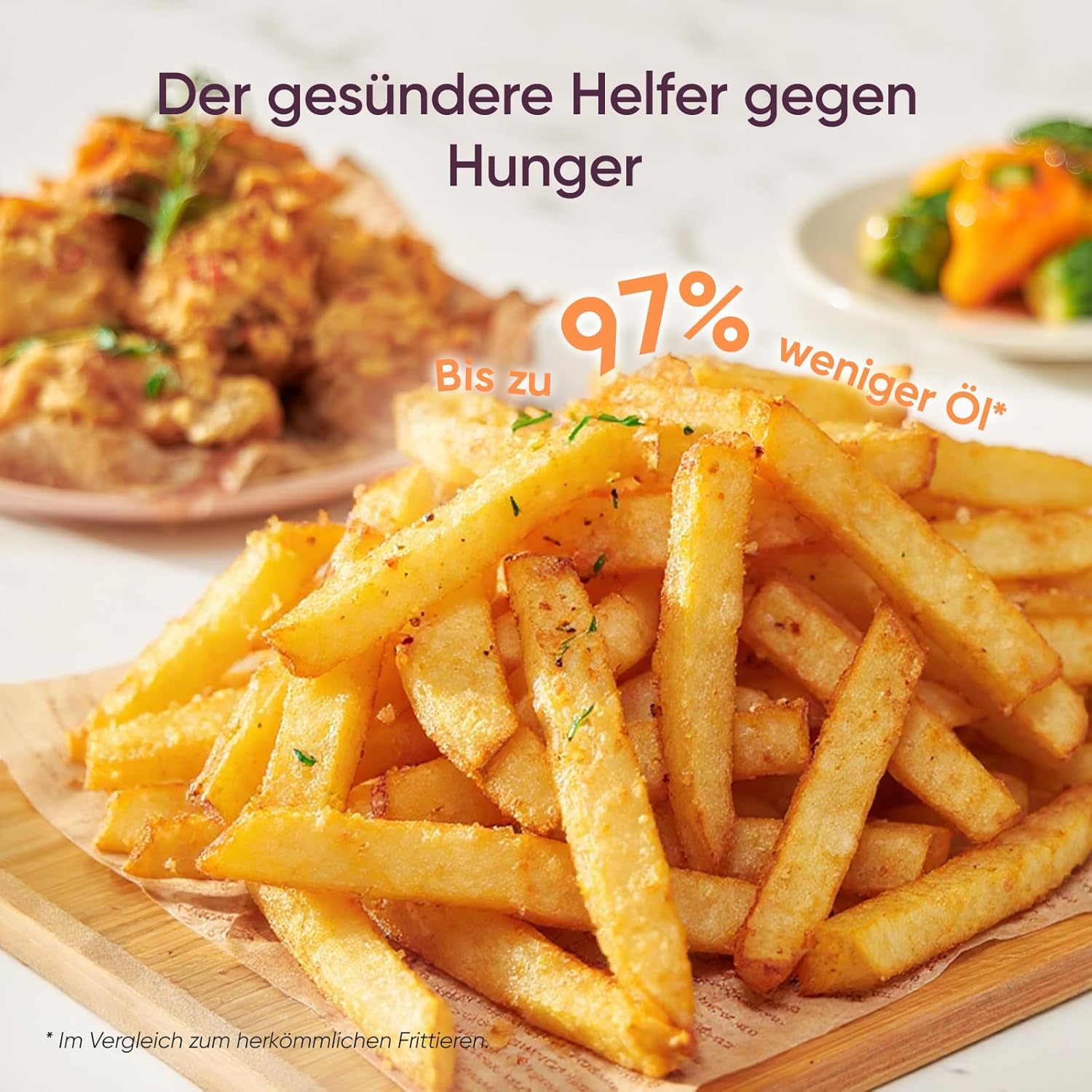 COSORI Heißluftfritteuse CP158-AF, Testsieger 2024 Stiftung Warentest, 11-in-1 Airfryer mit Shake-Reminder, Online-Rezepte, 97,3 Prozent ölsparend, spülmaschinenfeste Körbe, Rot