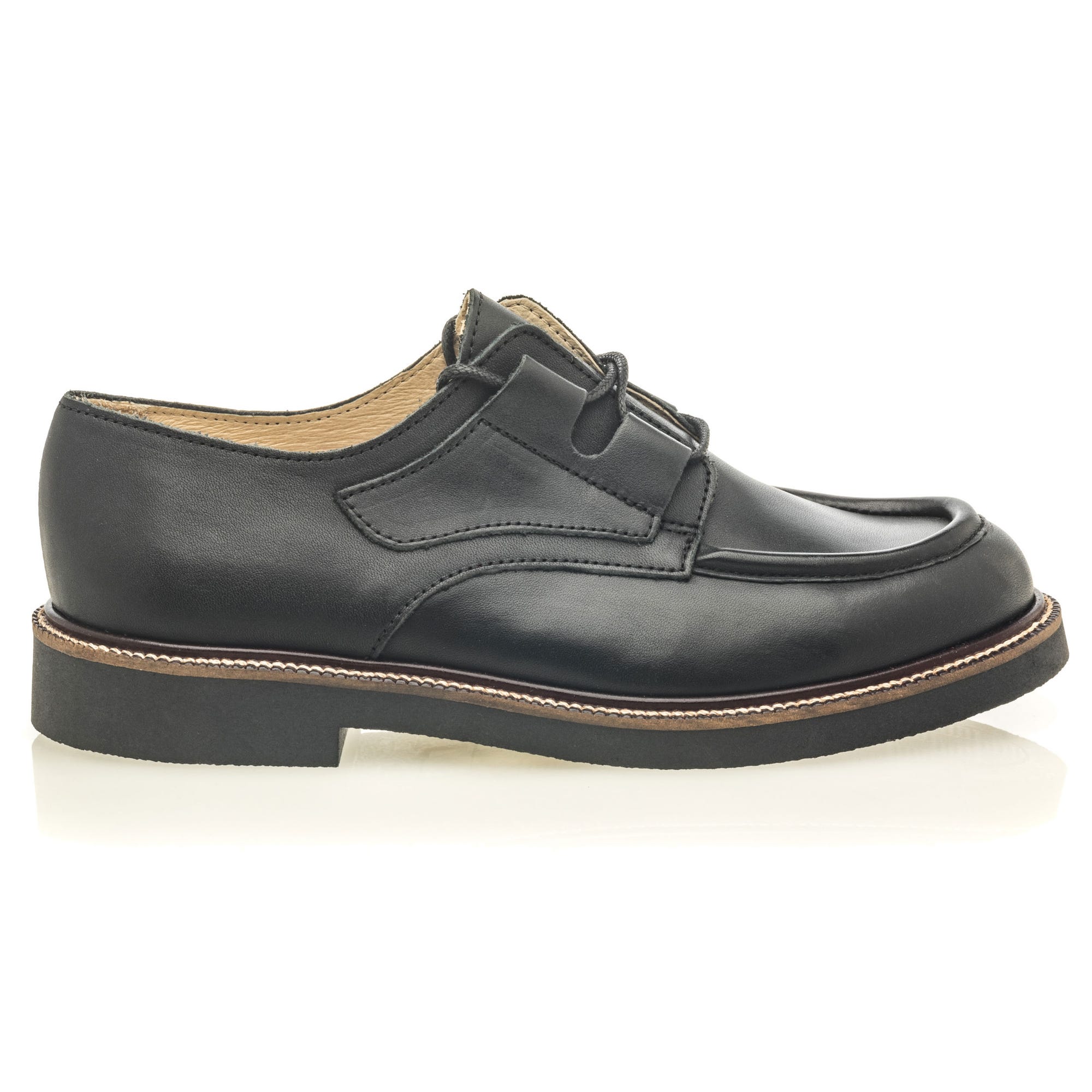 Derbies Femme en cuir noir