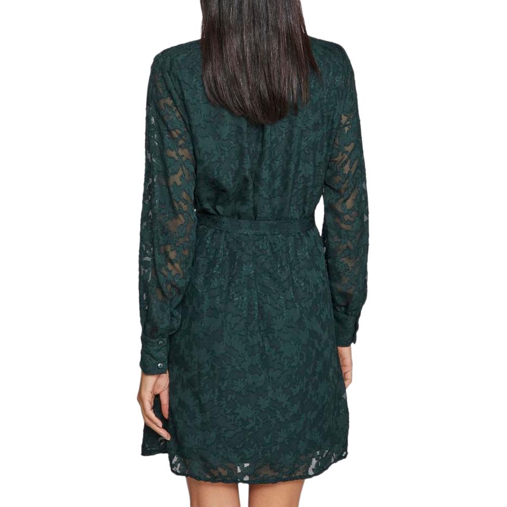 Vila Robe Verte Foncé Femme Vila Flema