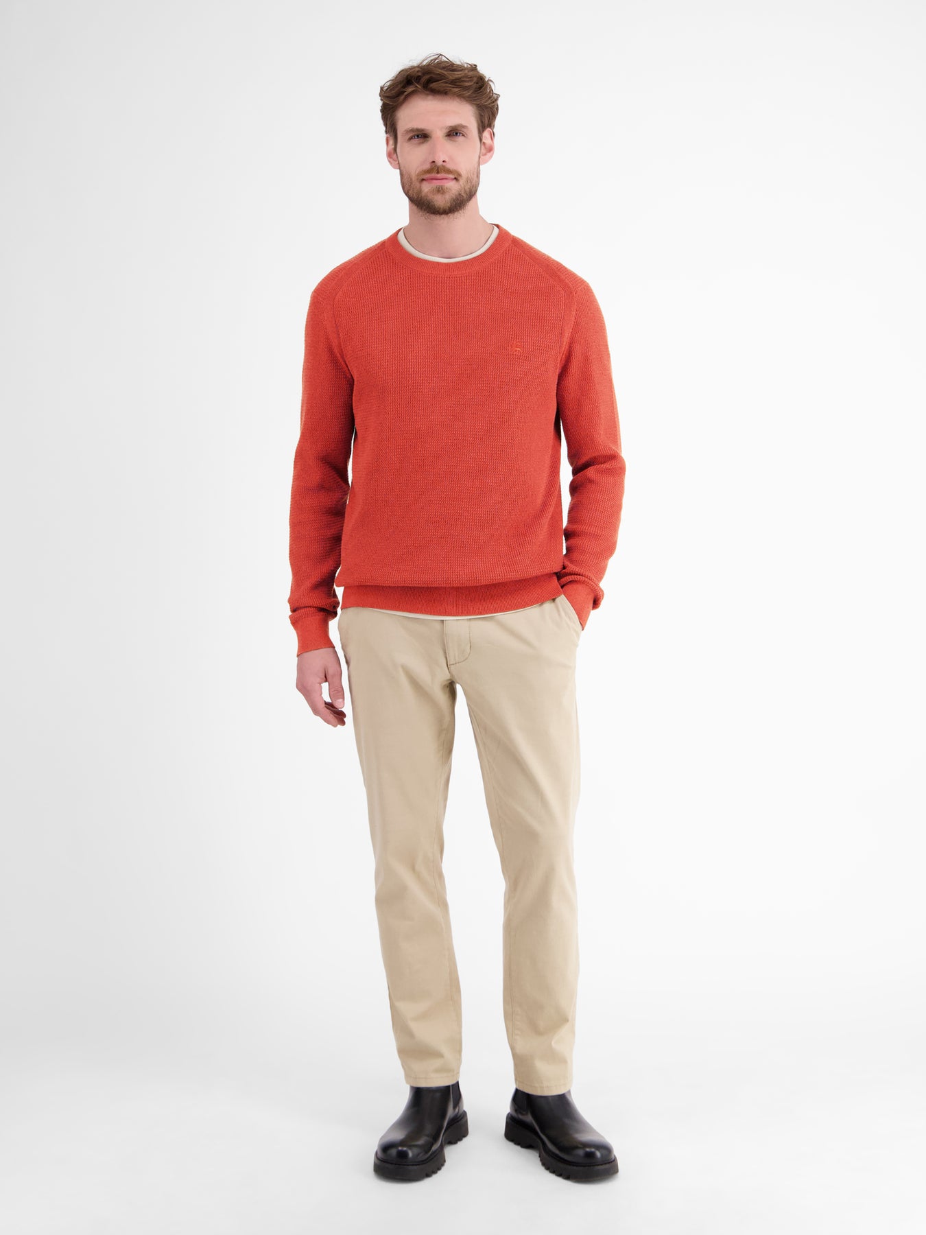 Herren Strickpullover in Strukturqualität