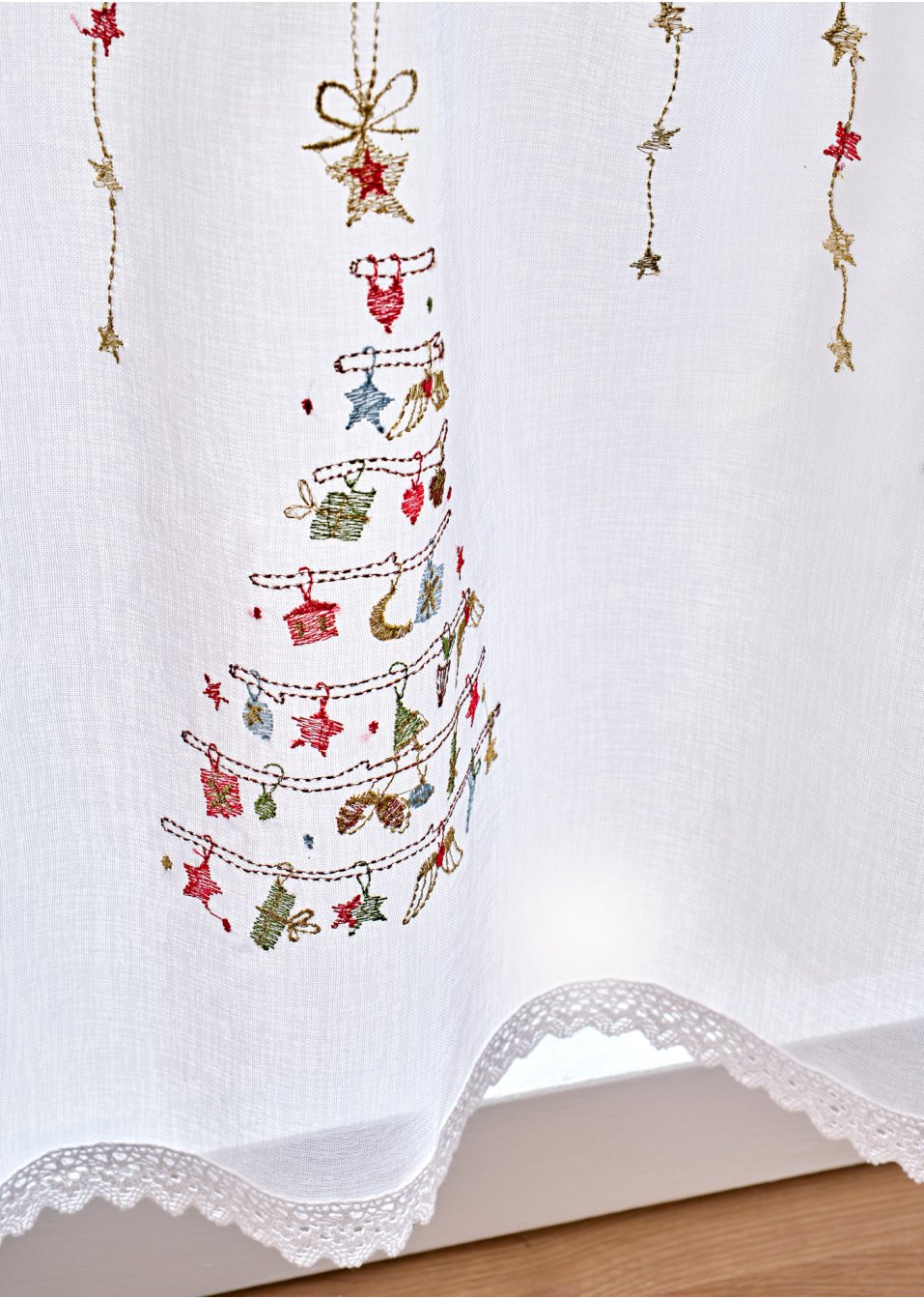 Brise-bise avec sapin de Noël
