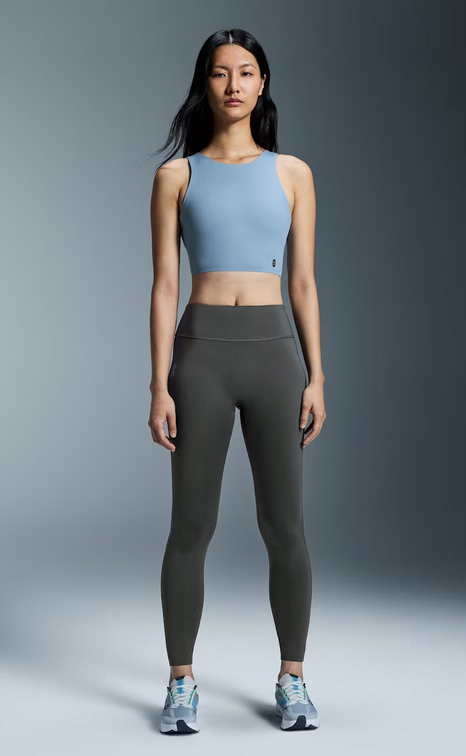 Core 2-in-1 Crop Dame Chambray