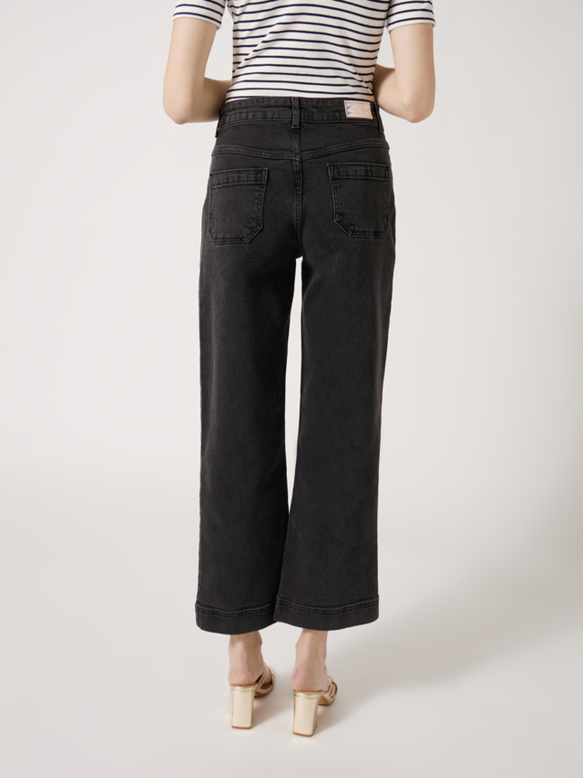 Jean cropped droit