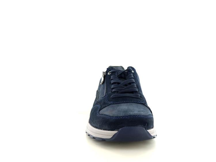 Waldläufer 734007 deepblue ls-bl./grau