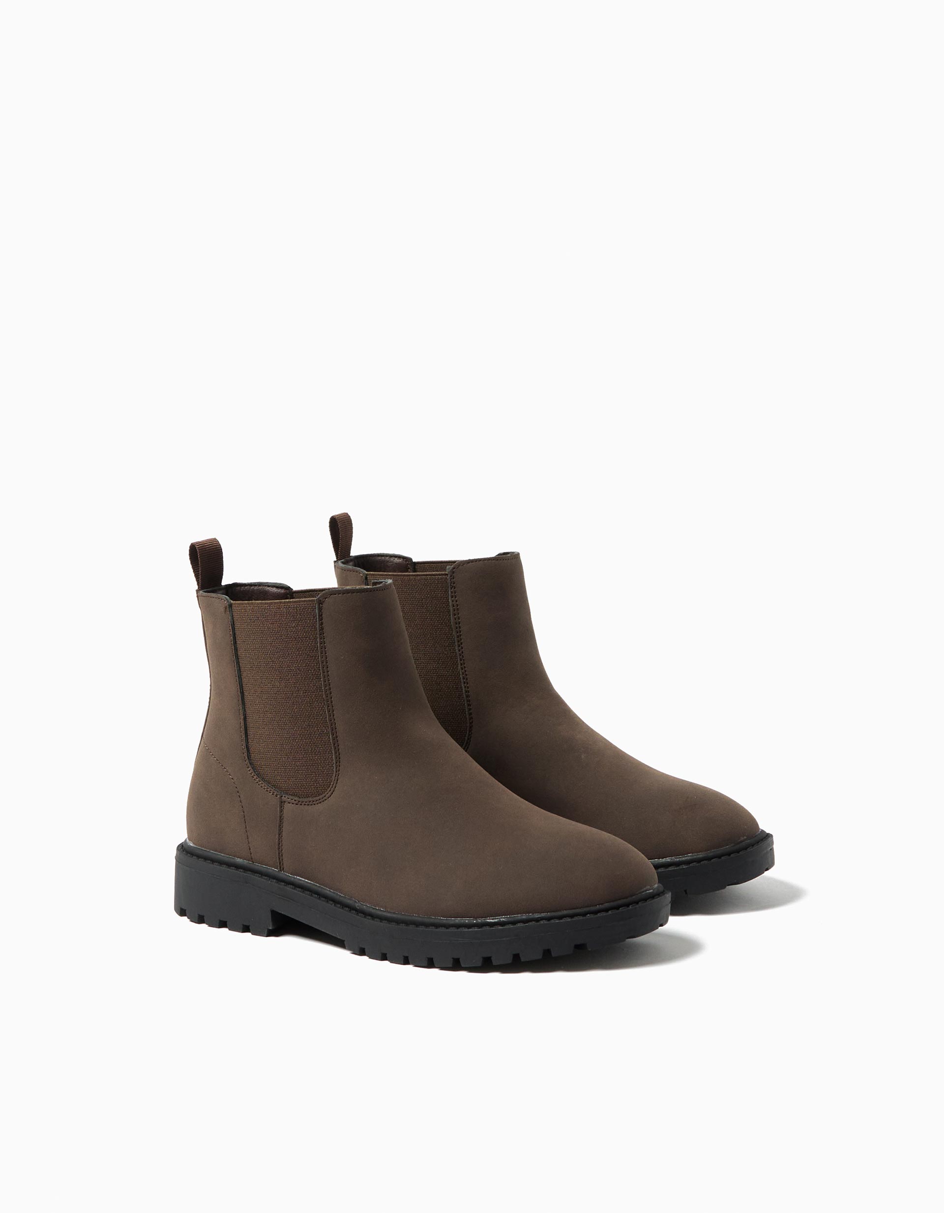 Botas, Menino, Castanho