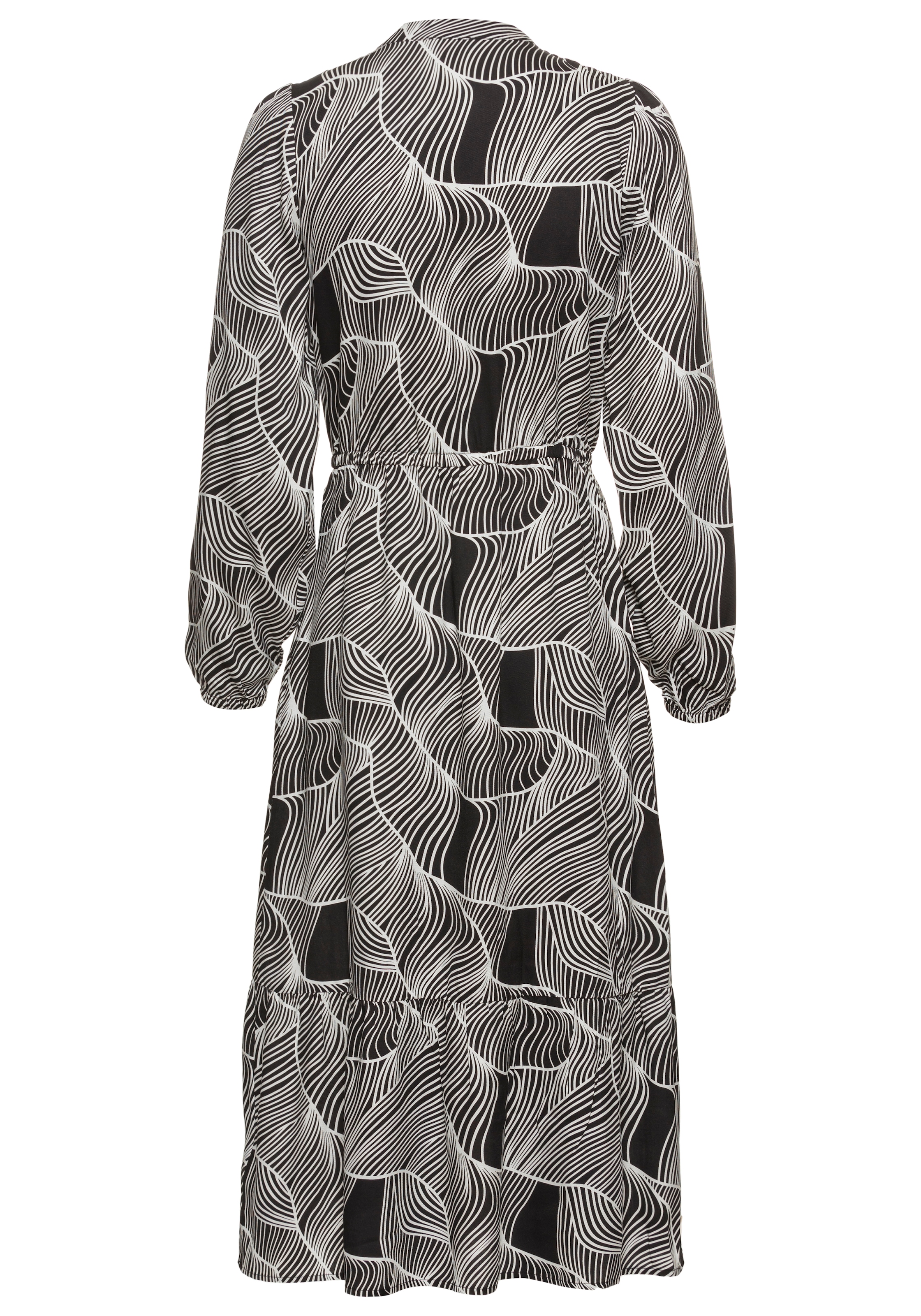 HECHTER PARIS Midikleid Aussentasche mit modischen Print