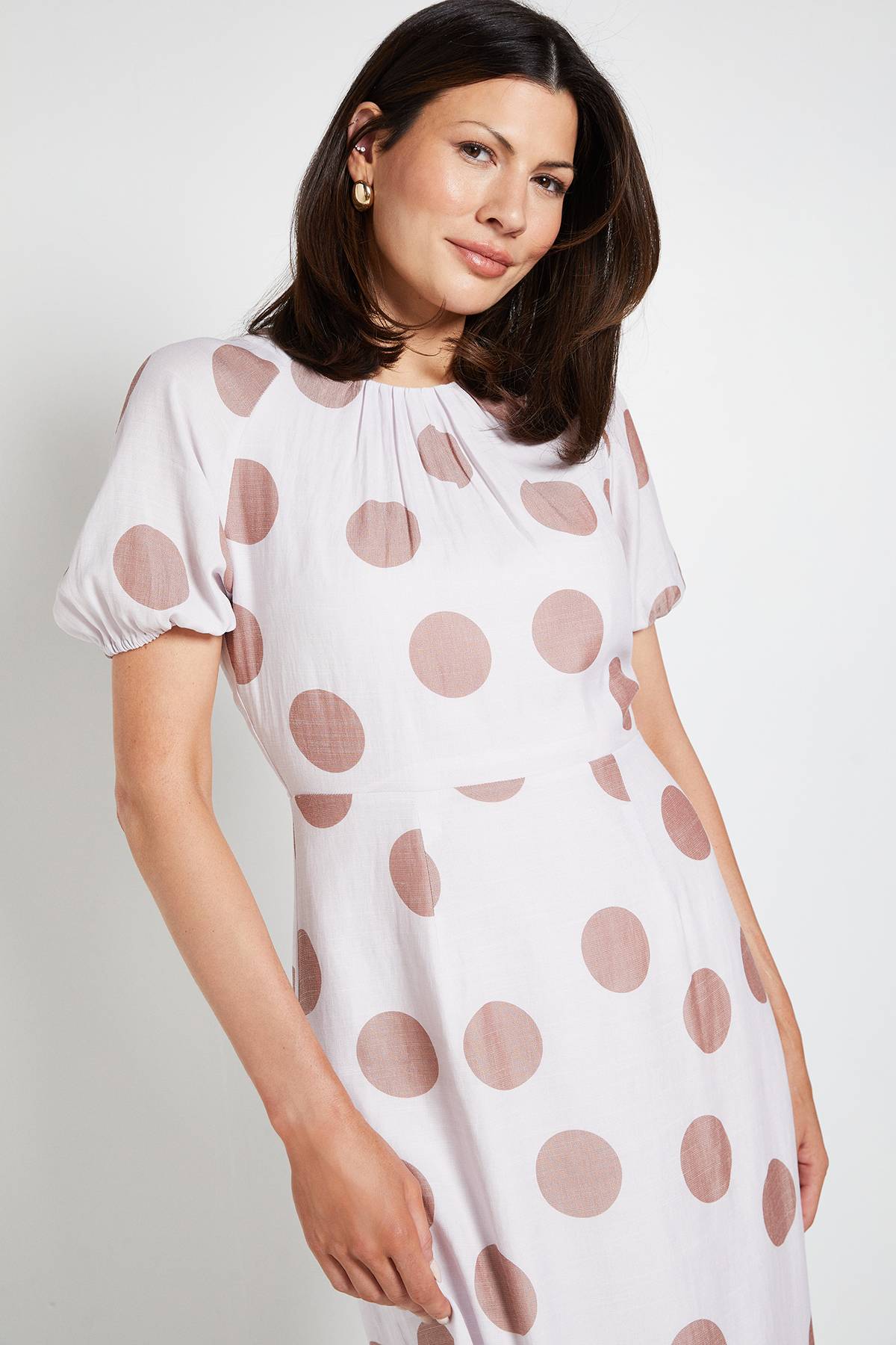 Wallis Robe D'été À Pois Style Tea Dress
