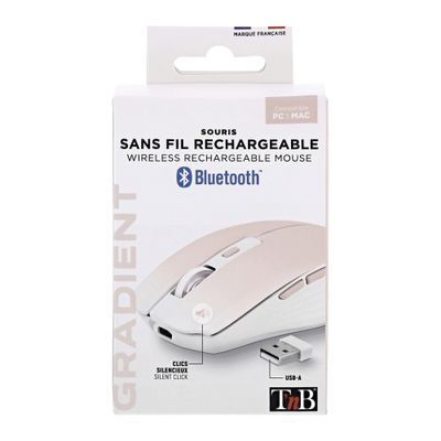 TNB Dual Connect Gradient - Souris sans fil - rechargeable - rose
