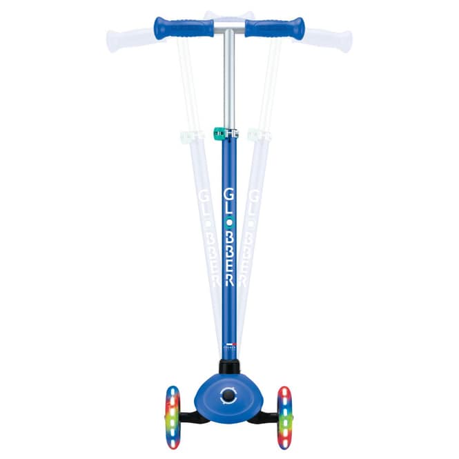 Globber - Scooter Primo Plus Lights - inkl. Helm - blau