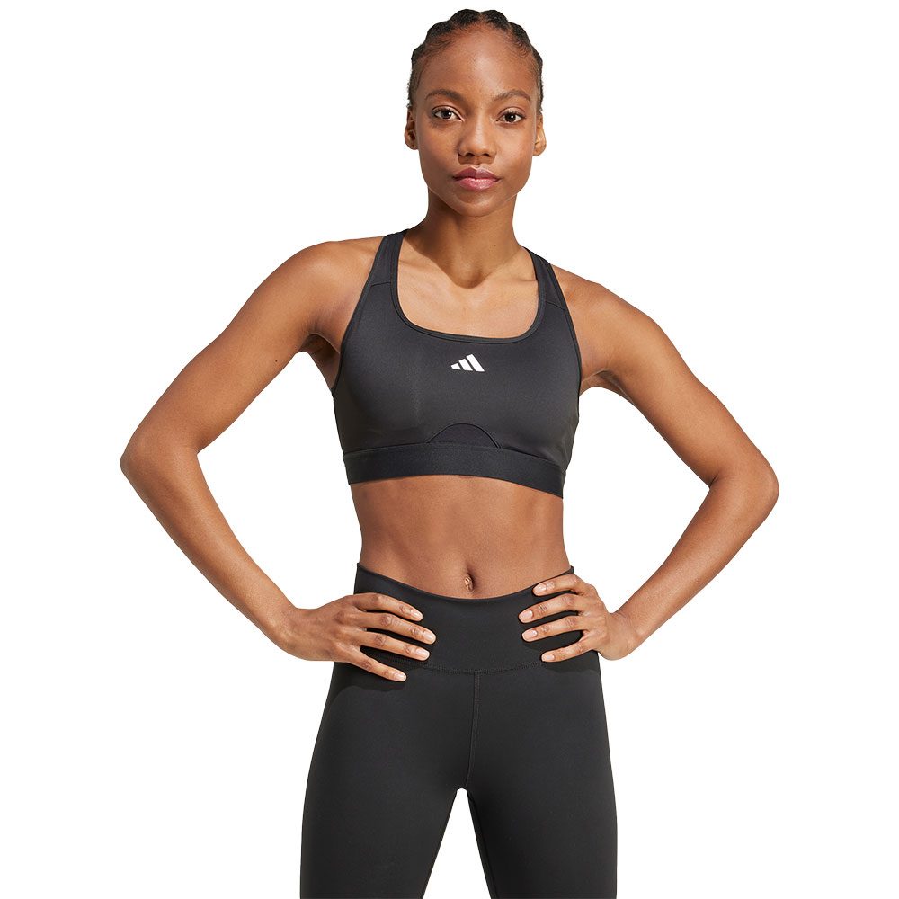 adidas Powerreact Training Sport-BH Damen schwarz