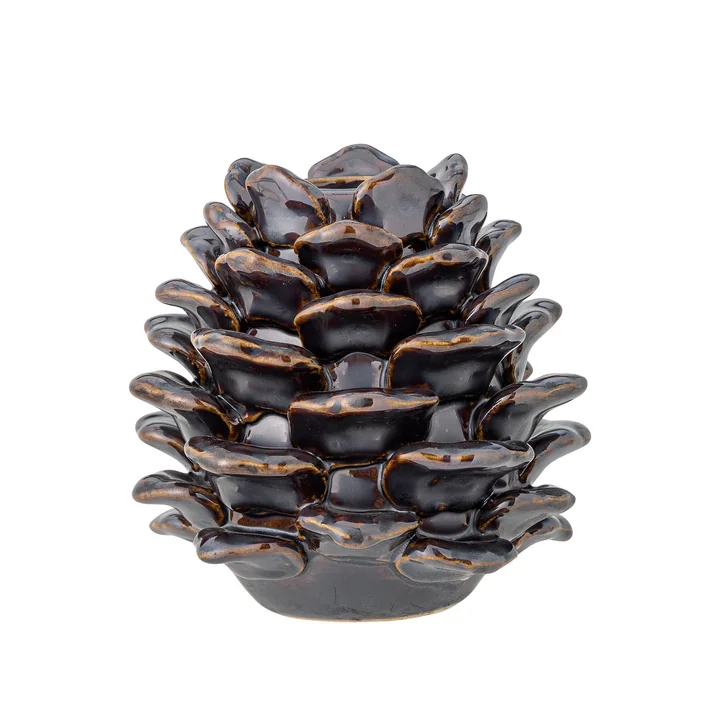Bloomingville - Pine Kerzenhalter, H 10 cm, braun