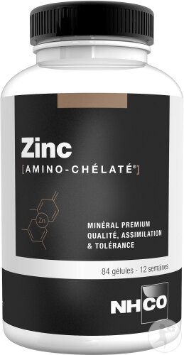 NHCO Zinc Amino Chélaté 84 Gélules