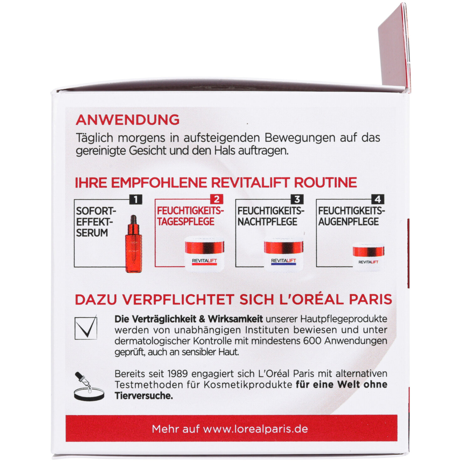 L'Oréal Paris RevitaLift Feuchtigkeitsspendende Tages-Creme Multi-Lift, 50ml