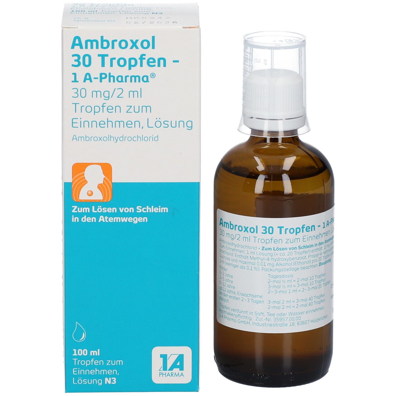 Ambroxol 30 Tropfen - 1A Pharma