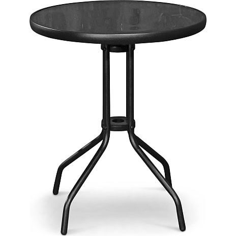 Brighton cafébord 60 cm rundt - sort