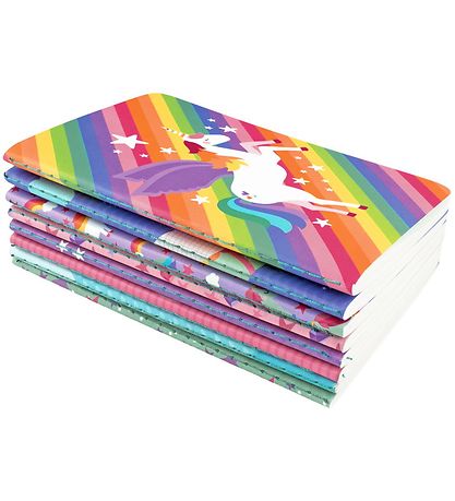 Ooly Mini Notesb?ger - 8-pak - Unique Unicorns