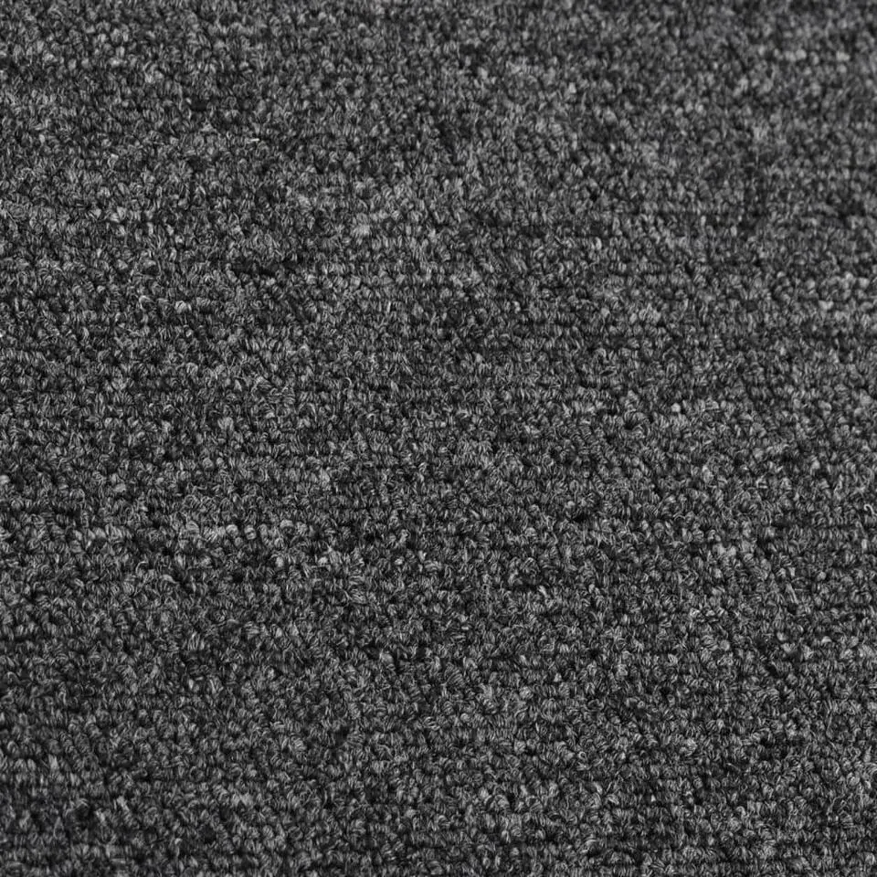 vidaXL - Vloerkleed - Antraciet - Polypropyleen - 50 x 250 cm