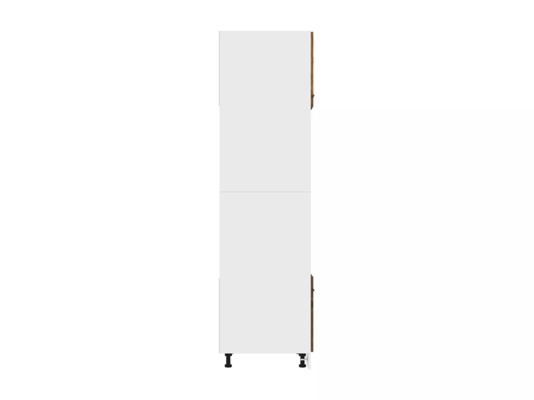 Armoire à micro-ondes Chêne fumé 60x57x207 cm Bois d'ingénierie