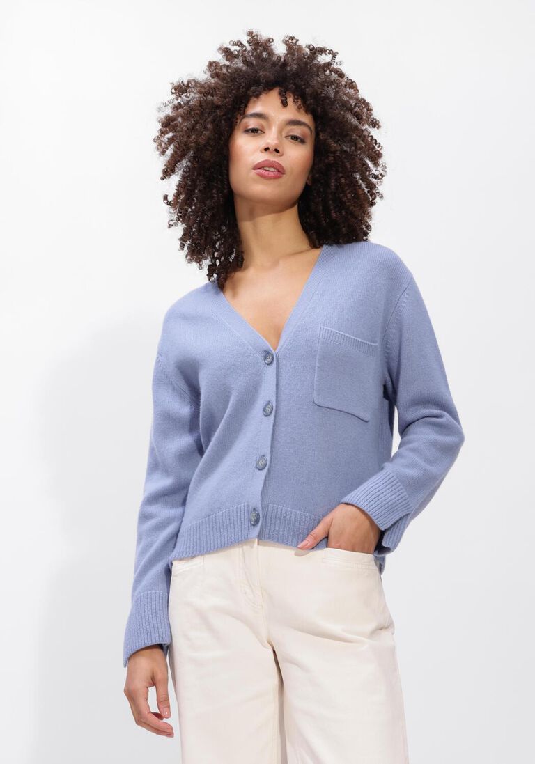 lichtblauwe luisa cerano vest 438040/5871-00