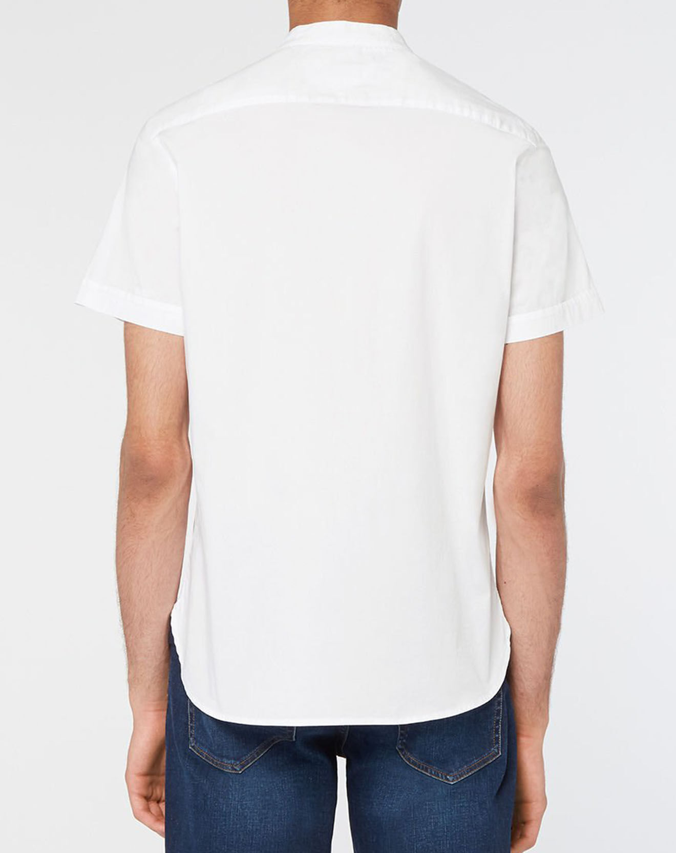 Tommy Hilfiger Chemise Slim Stretch Mandarin blanche