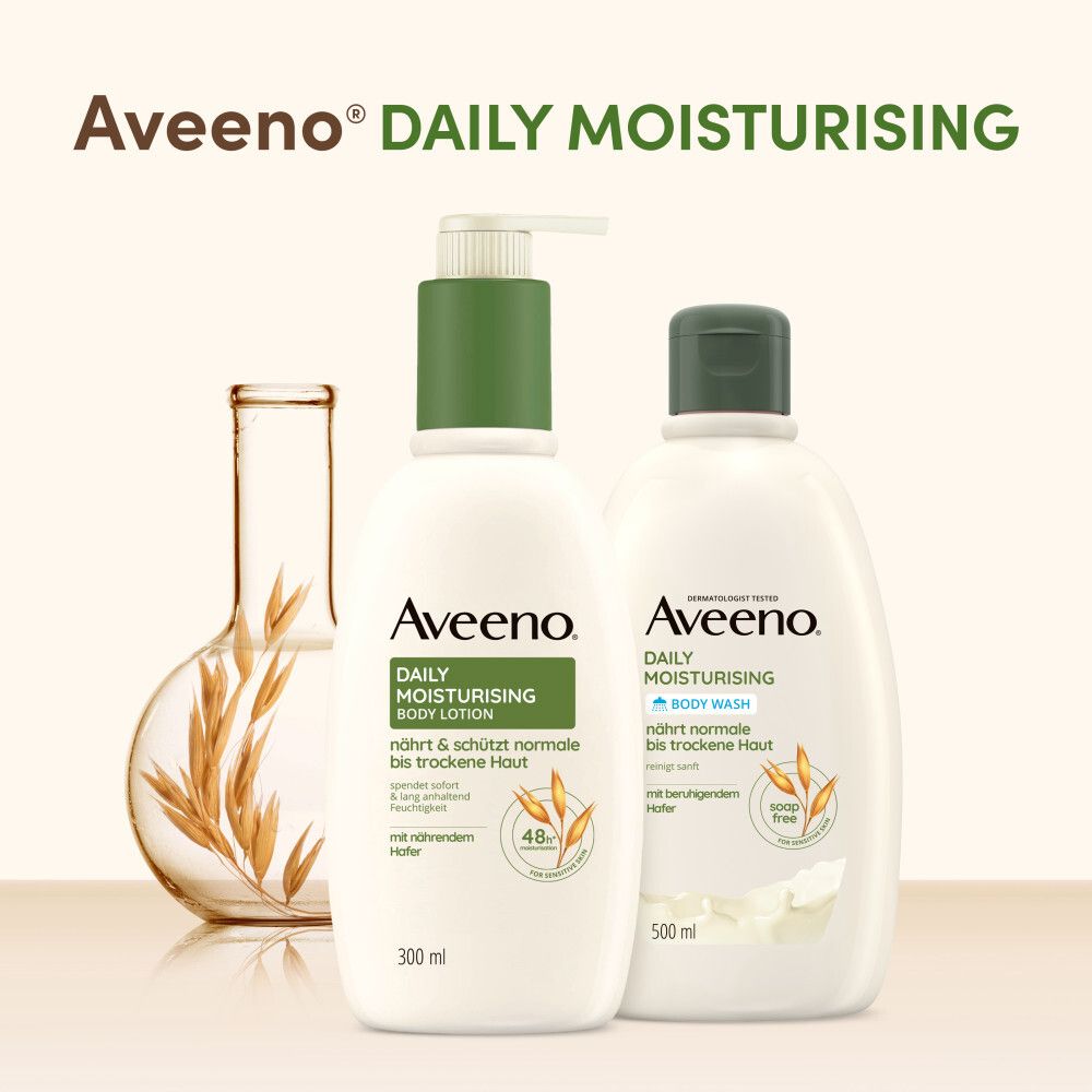 Aveeno® Daily Moisturising veganes Duschgel mit Hafer für empfindliche Haut