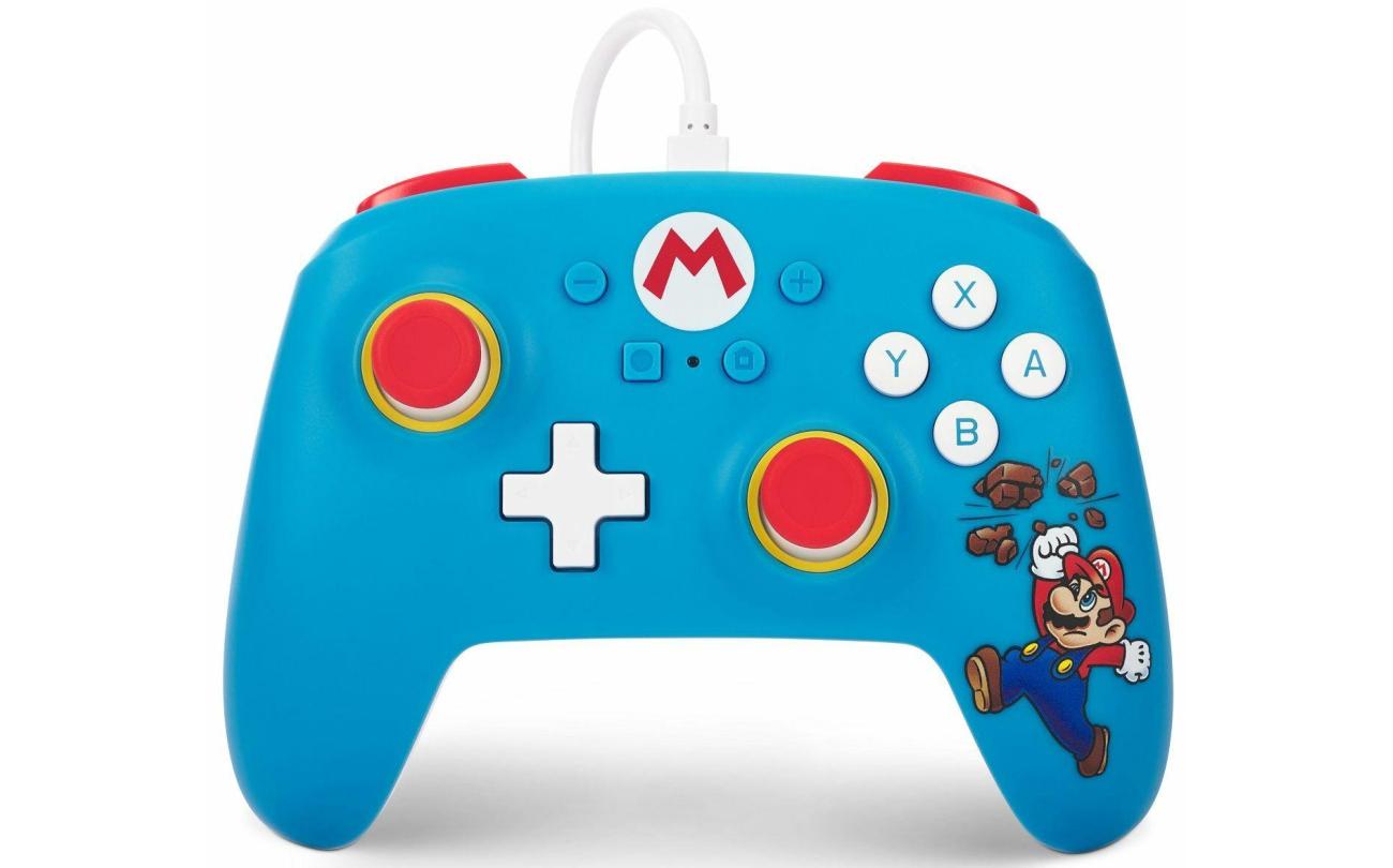 Switch - Power A Wired Controller Brick Breaker Mario