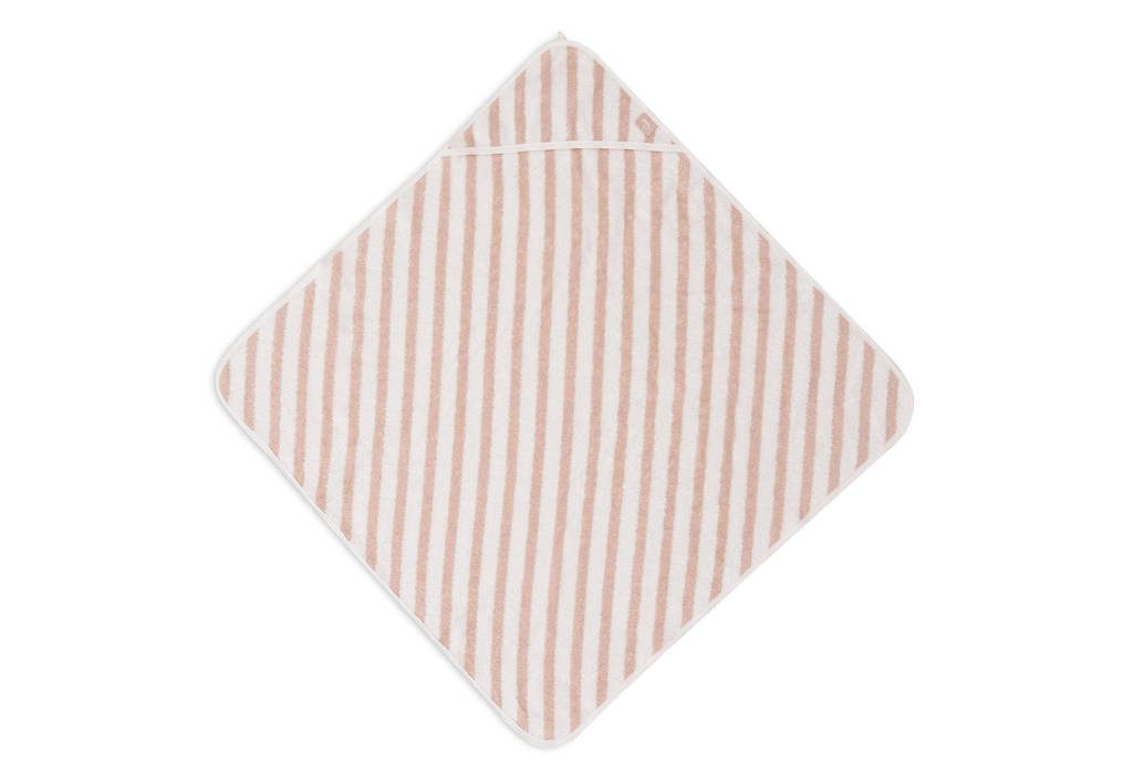 badcape 75x75cm Stripe Terry Wild Rose