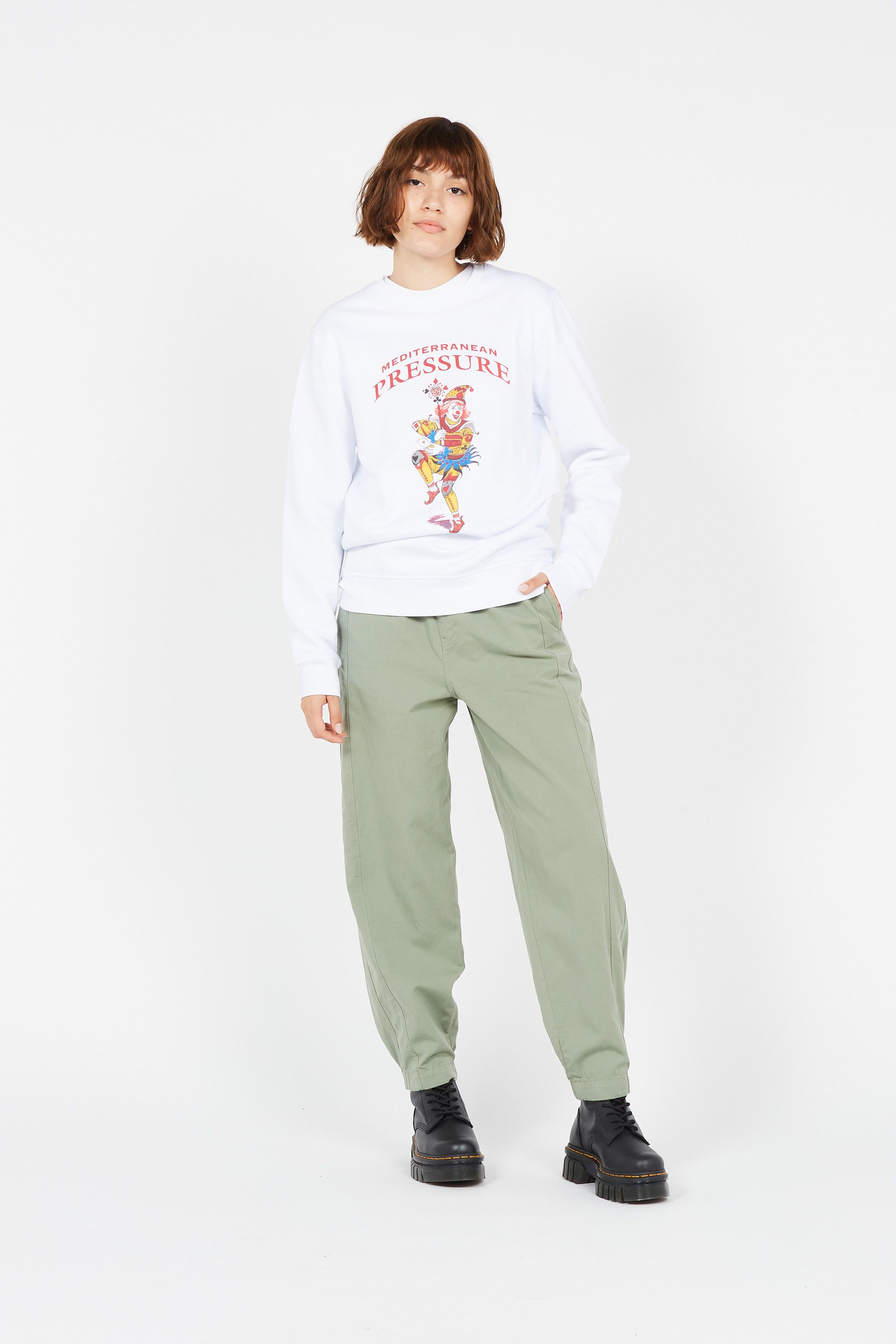 PRESSURE Sweat JOCKER Blanc