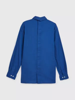 Camisa Oxford Stretch com Ajuste Adaptável para Assento