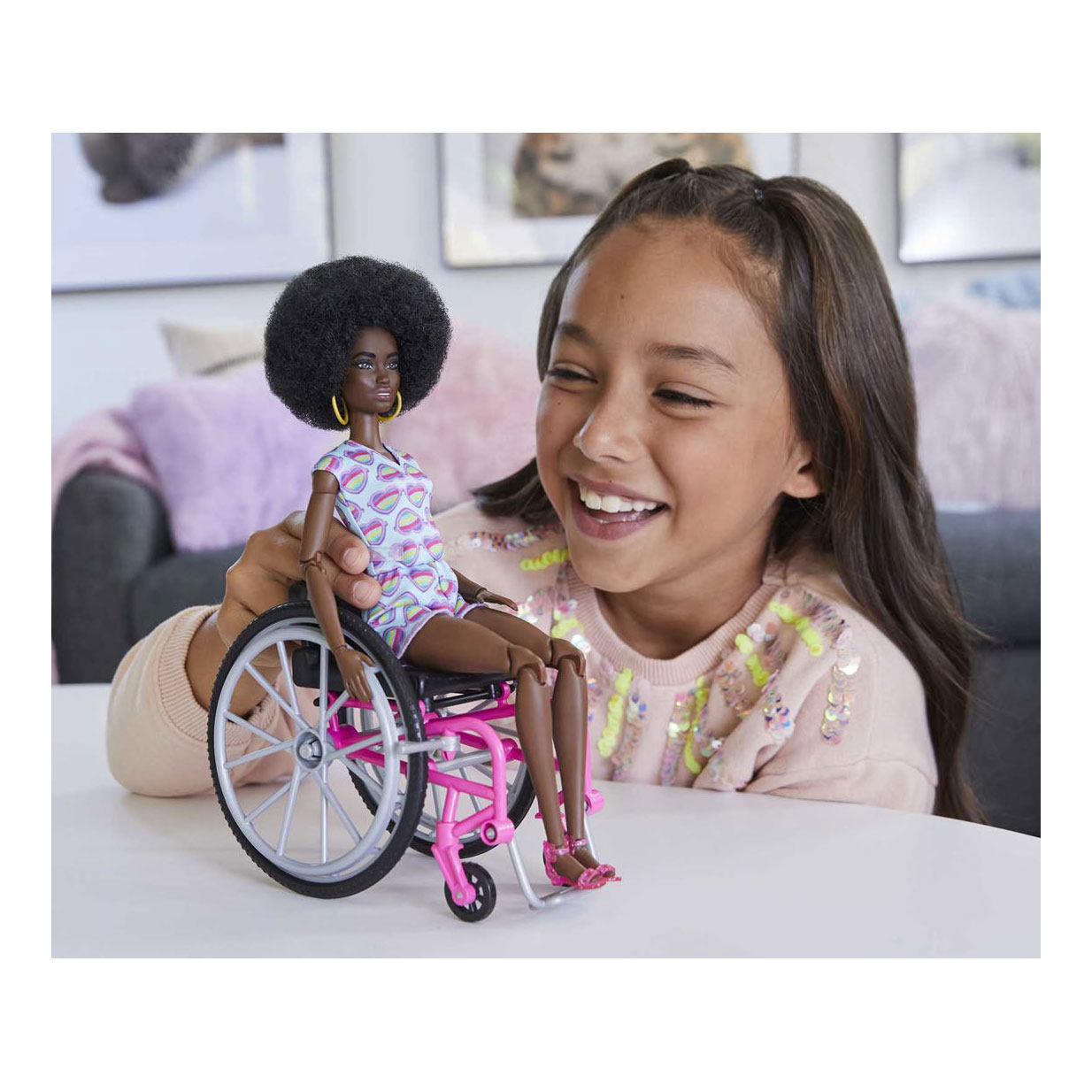 Barbie Fashionistas Modepop in Rolstoel