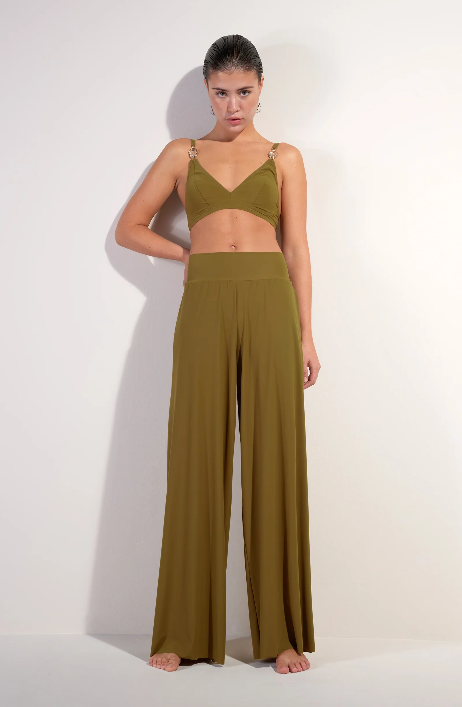 pitta Pantalon voile ample bronze Bronze