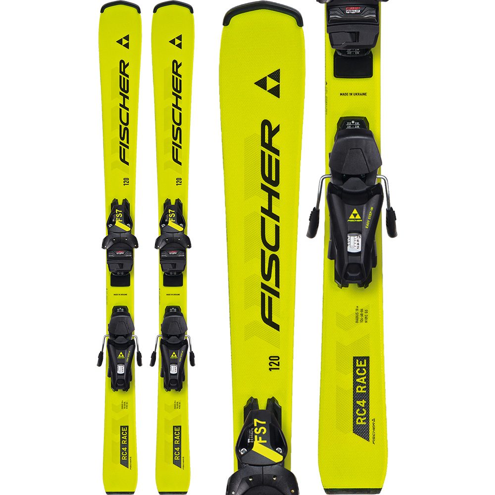 Fischer RC4 Race JR 24/25 Kinderski inkl. FS 4 GripWalk CA JRS Bindung (130-150cm)