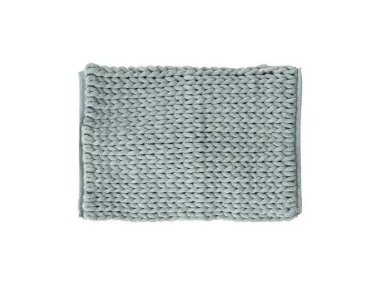 Tapis de Salle de Bain épais Bleu artic 50 x 75 cm