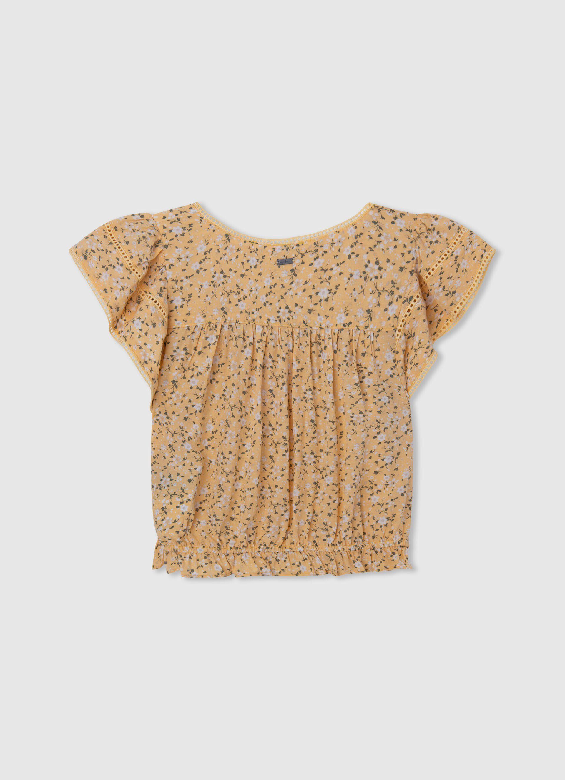 BLUSA ROMÂNTICA HELLA - multicolorida