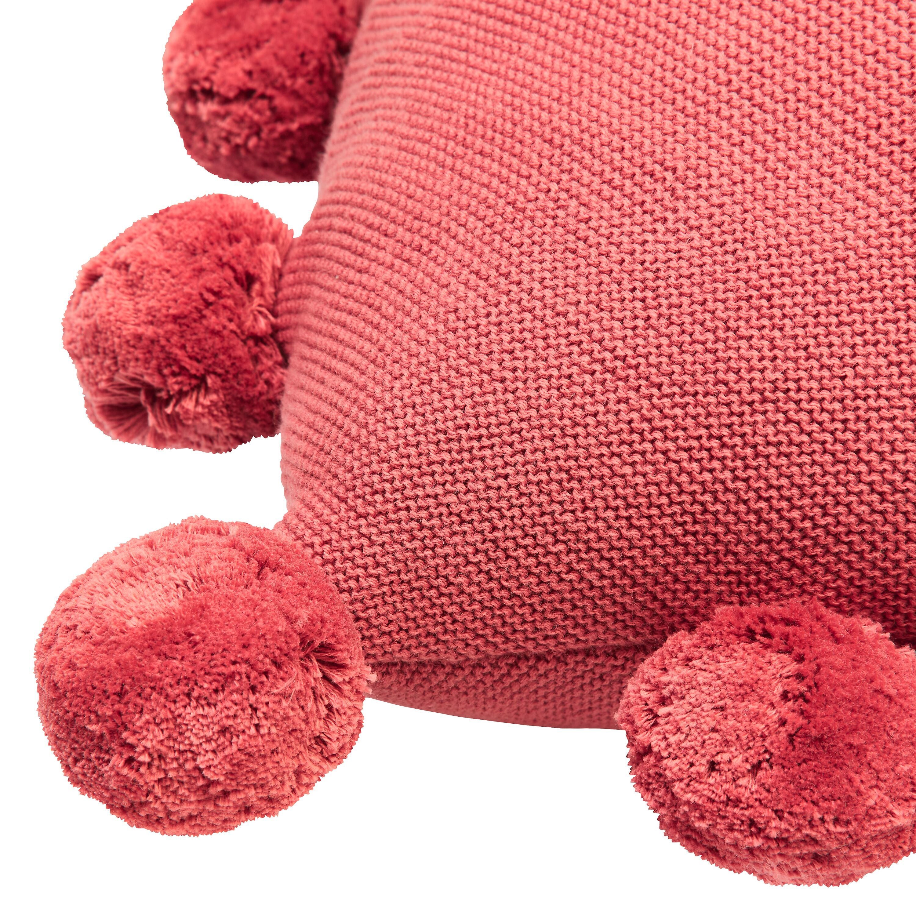 FILOMENA Zierkissen - Rot / B: 40.0 cm x T: 40.0 cm