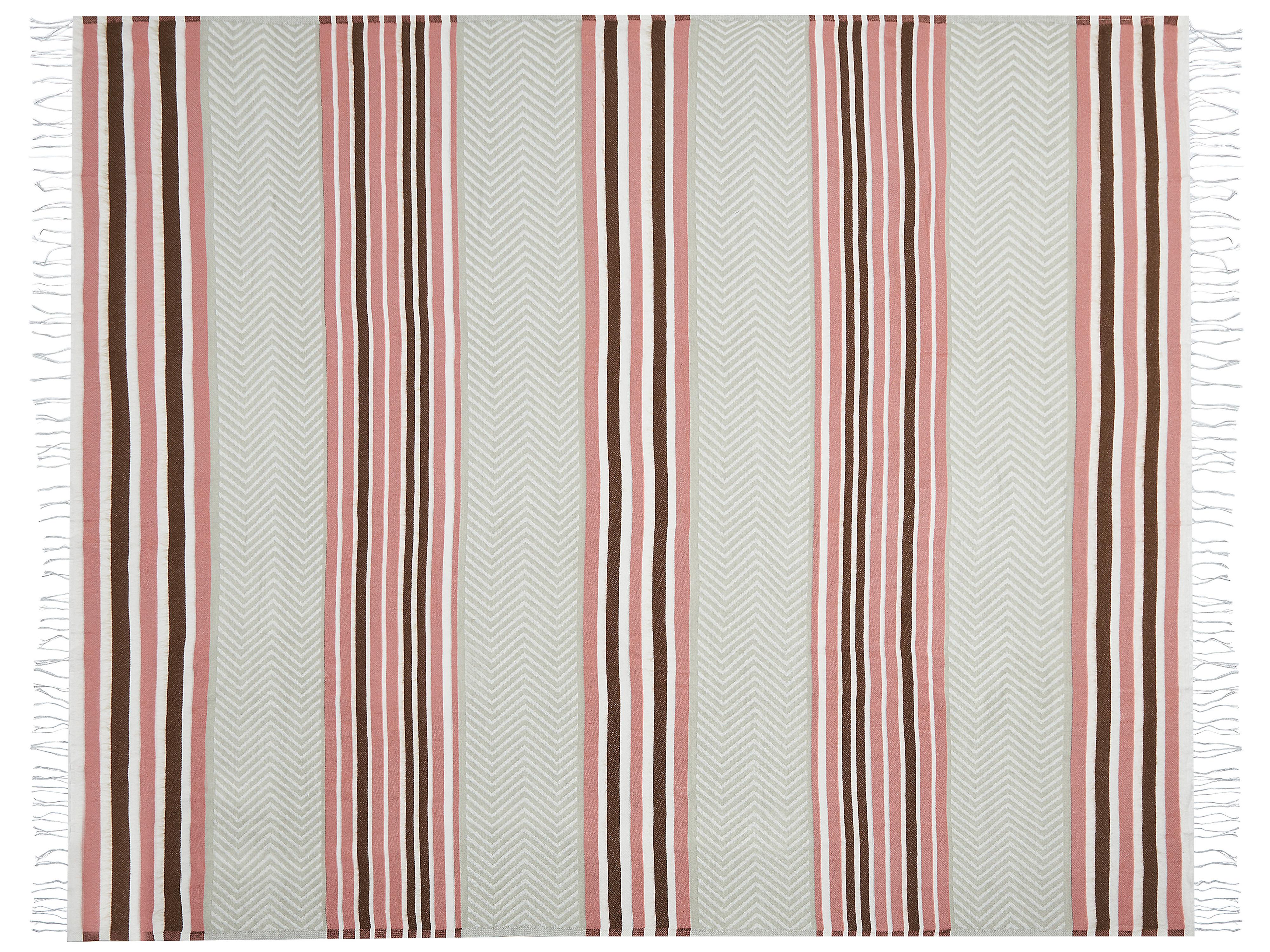 Plaid MAGAR Stof 130 x 170 cm Beige