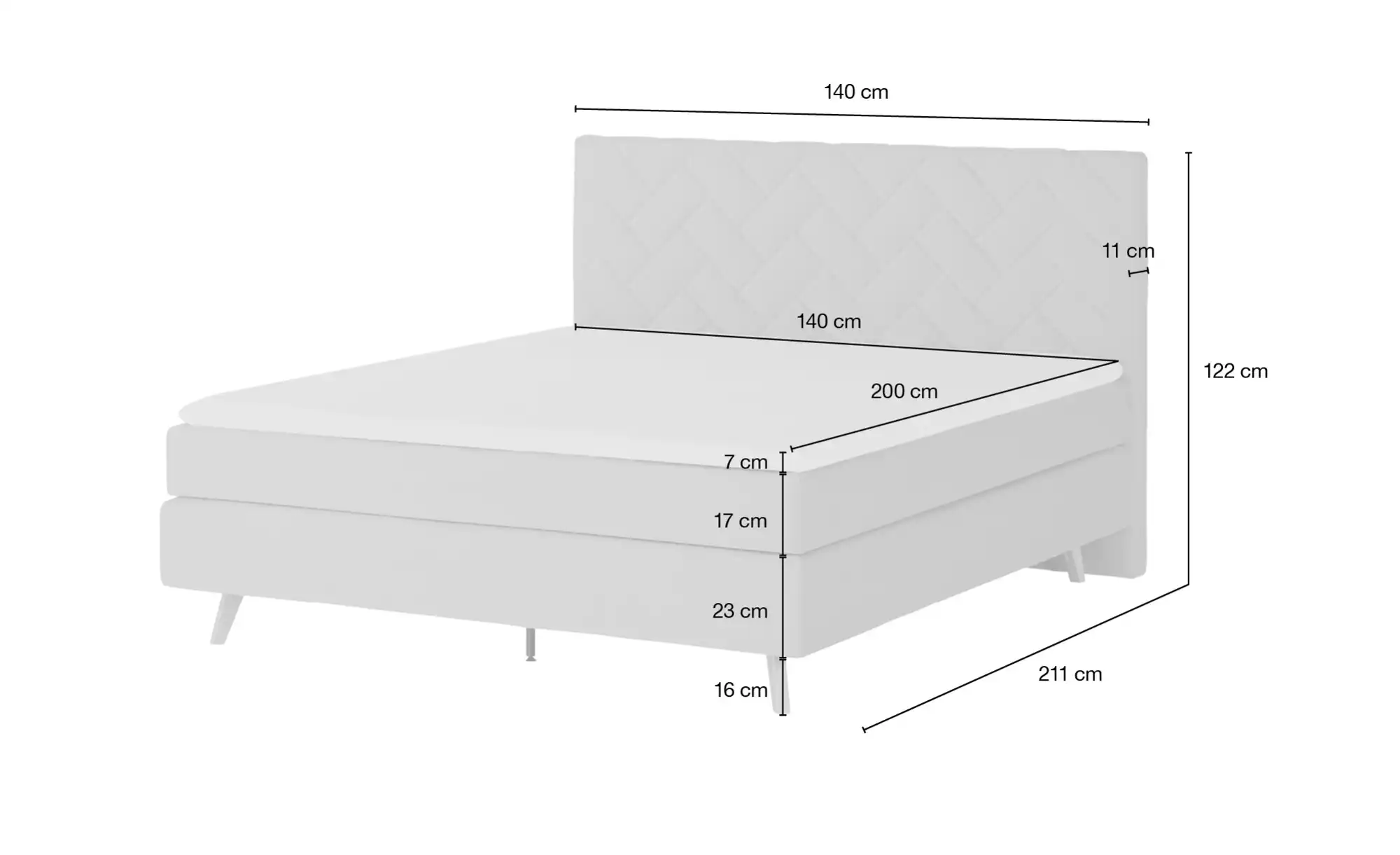 SKAGEN BEDS Boxspringbett Weave