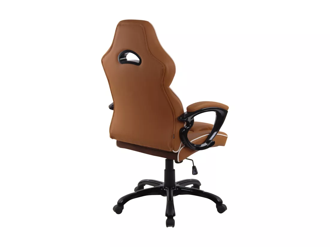 Chaise de bureau - Similicuir & Plastique - Marron clair - BIG XXX