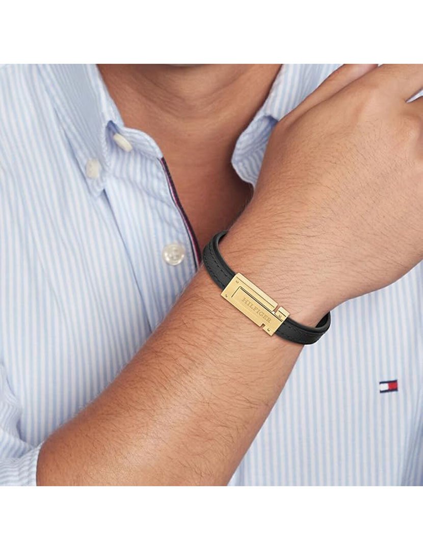 Black Leather Bracelet