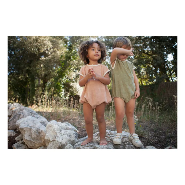 Marlot Paris Barboteuse Eponge Orso | Rose poudré