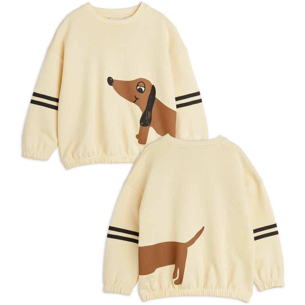 Køb Mini Rodini Beige Dog Stripes Sweatshirt