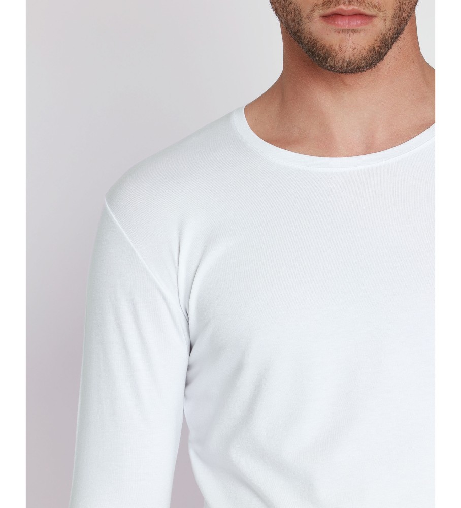 Camiseta branca macia e quente Admas