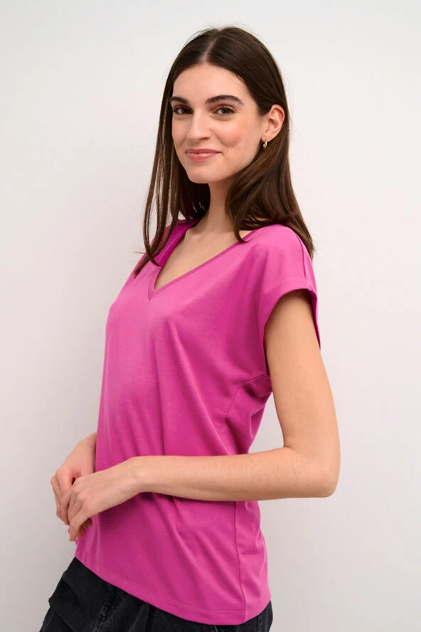 Kaffe KAlise T-Shirt Festival fuchsia