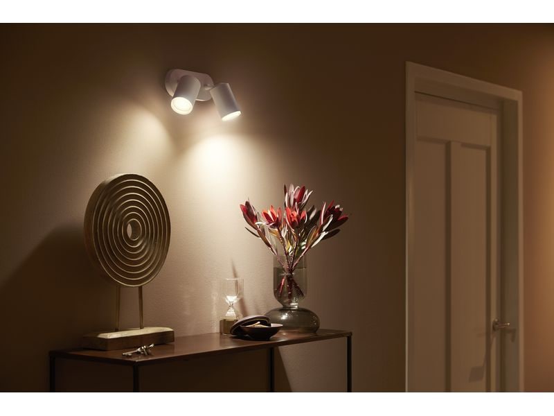 Philips Hue White & Color Ambiance Fugato 2er-Spot Weiss 2er-Spot mit Weisstönen und mehr als 16 Millionen Farben
