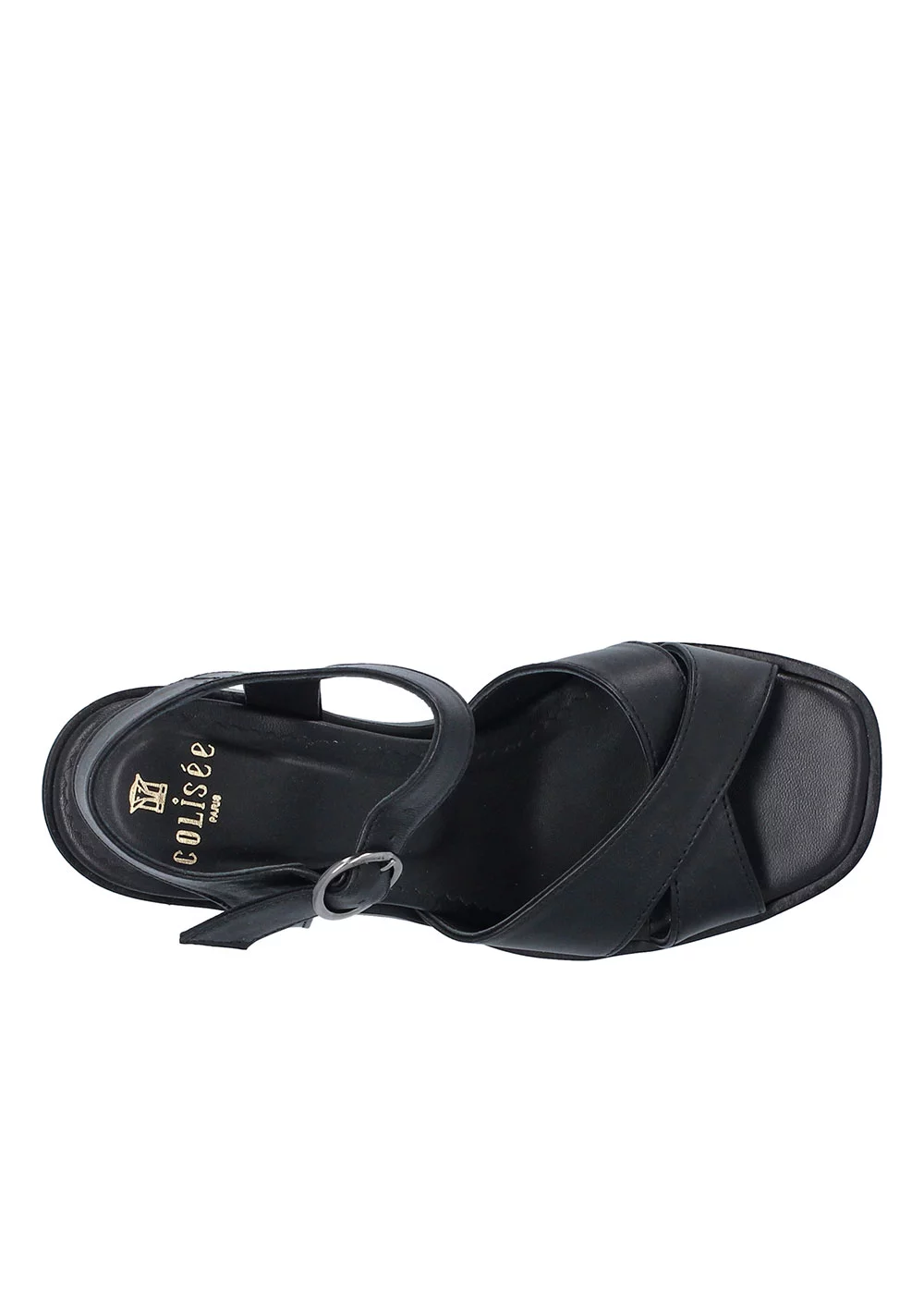 SANDALE RENEE CUIR NOIR