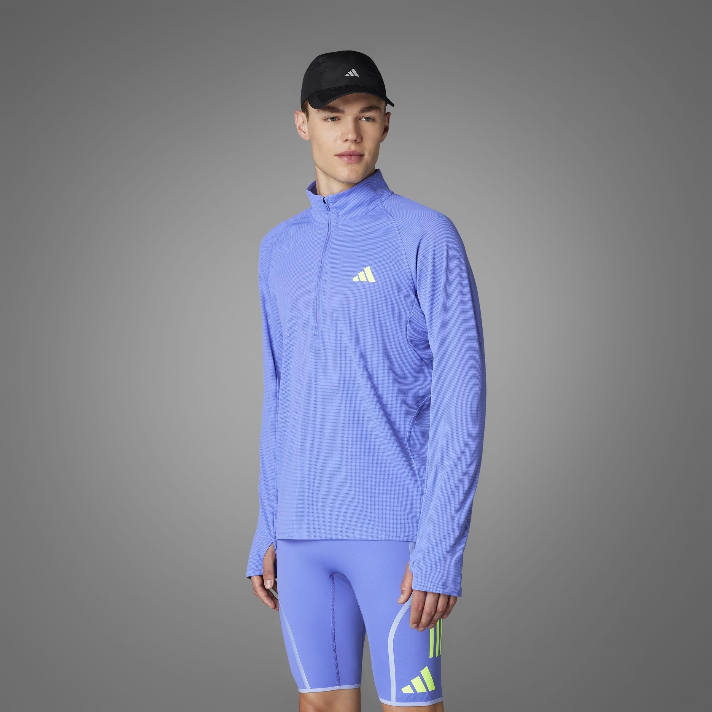 adidas Adizero RunningquarterZip Long Sleeve Top Mens