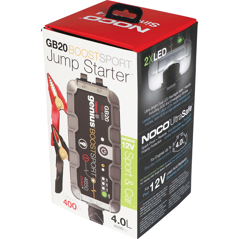 Noco Lithium Jump Starter Boost GB20 400Ah
