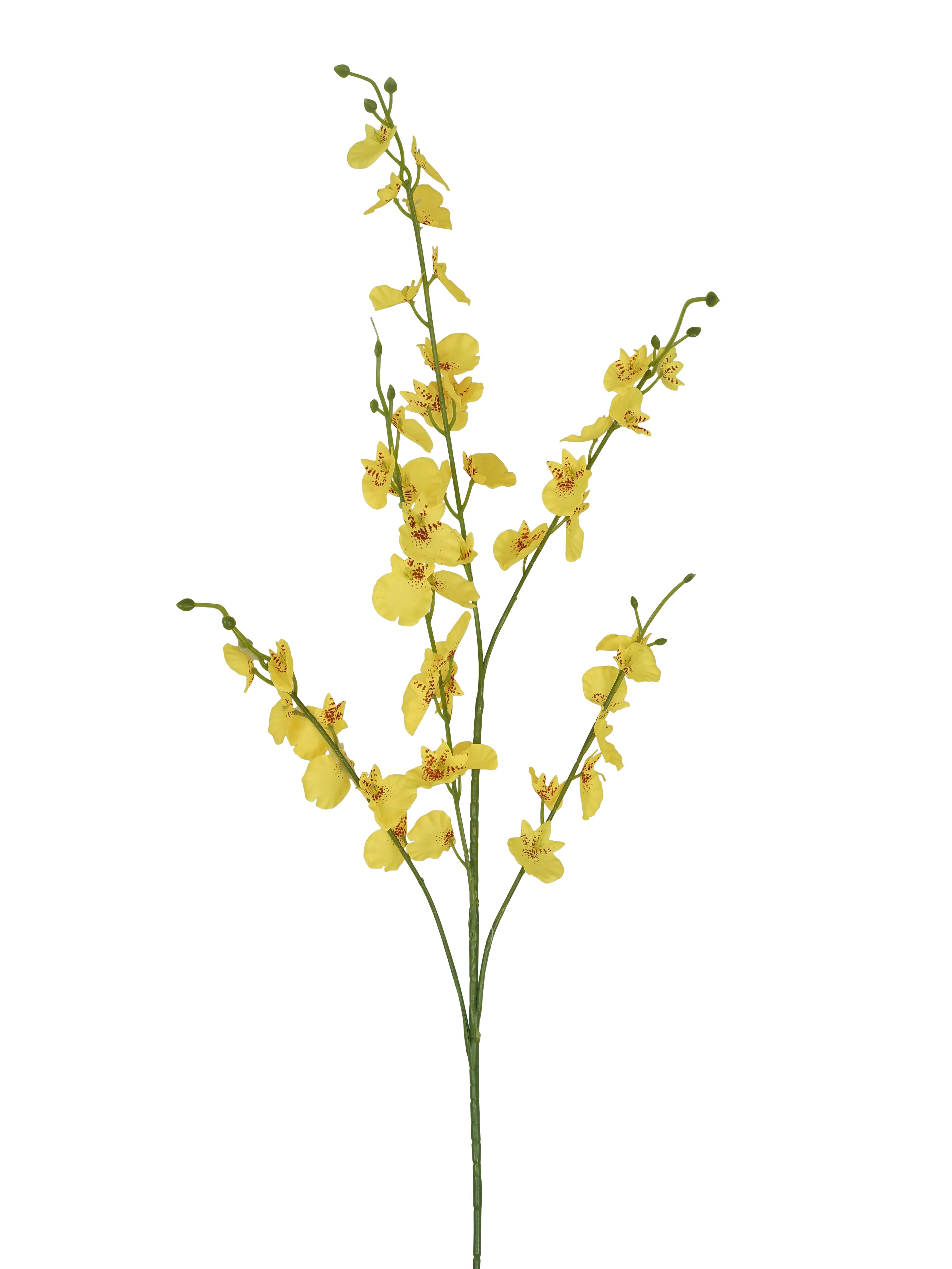 TIGE ONCIDIUM H.96CM FLEURS JAUNE